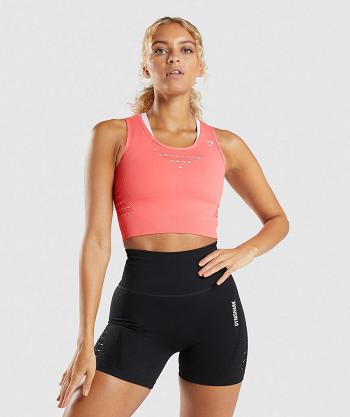 Corp Tops Gymshark Energy Seamless Mujer Rosas | CO 2446JPQ